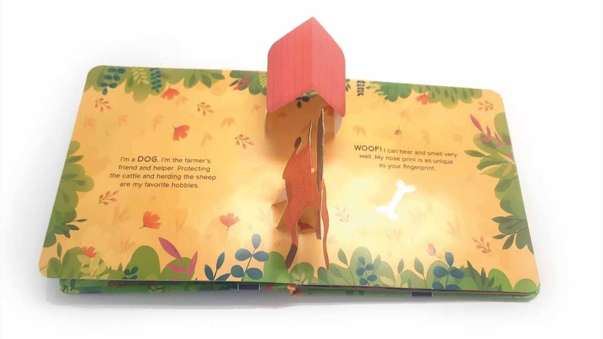 Get Up, Stand Up, Pop-Ups - Farm Animals by Little Genius Books: Board Books; 12 pages / English