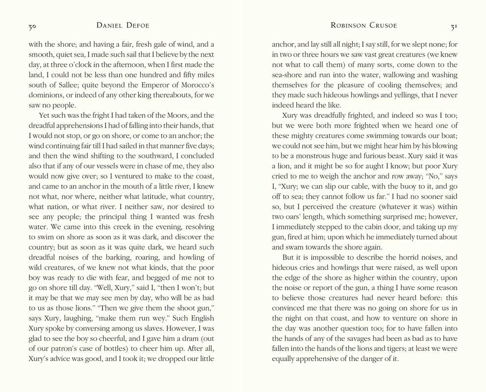 Robinson Crusoe by Daniel Defoe: Hardcover; 384 pages / English