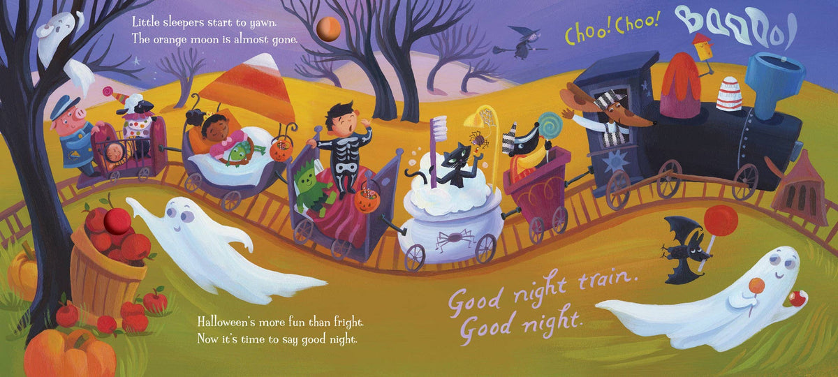 Goodnight Train Halloween Board Book : June Sobel