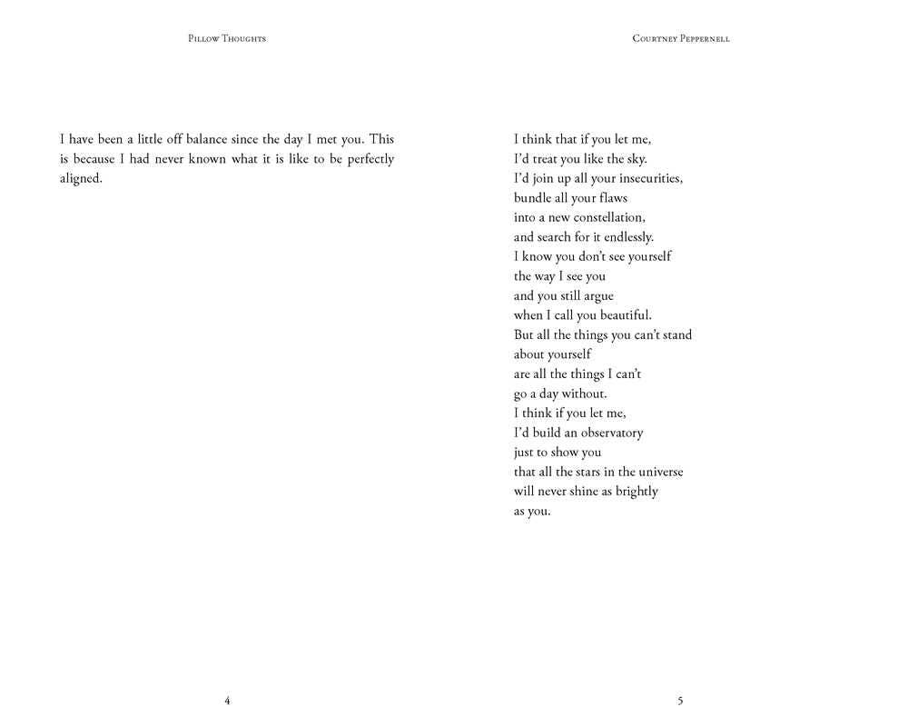 Pillow Thoughts by Courtney  Peppernell: Paperback; 272 pages / English