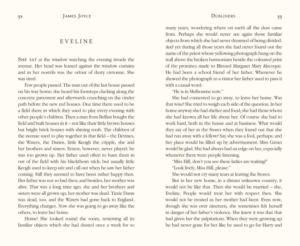 Dubliners by James Joyce: Hardcover; 256 pages / English