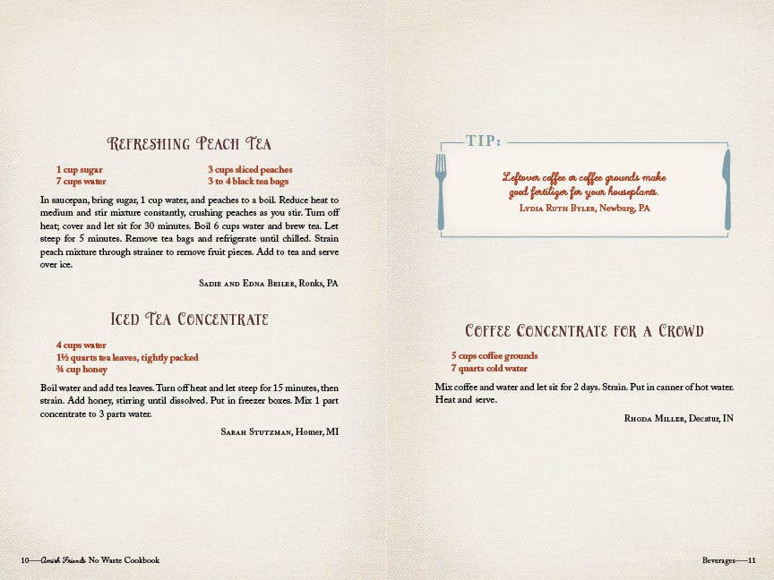 Wanda E. Brunstetter's Amish Friends No Waste Cookbook