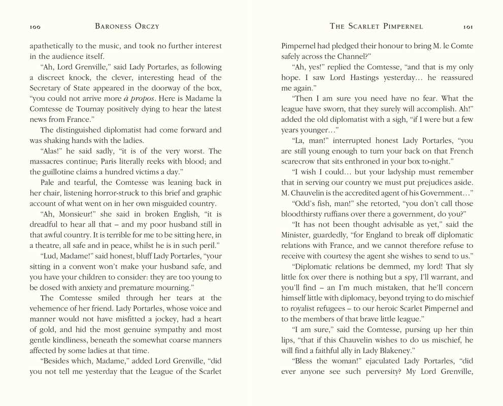 Scarlet Pimpernel by Baroness Orczy: Hardcover; 352 pages / English
