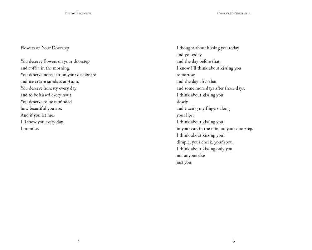 Pillow Thoughts by Courtney  Peppernell: Paperback; 272 pages / English