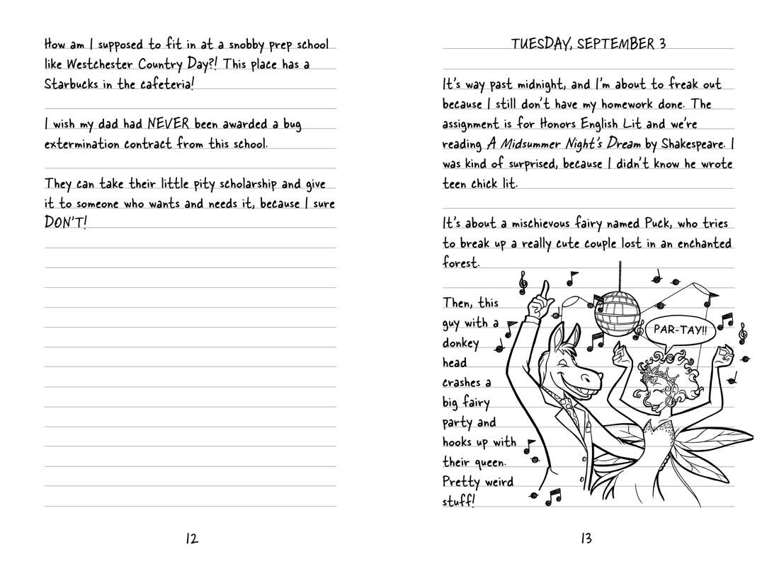 Dork Diaries 1 by Rachel Renée Russell: Paper Over Board; 352 pages / English