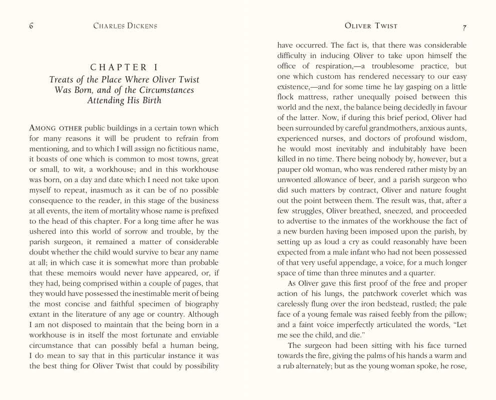 Oliver Twist by Charles Dickens: Hardcover; 608 pages / English