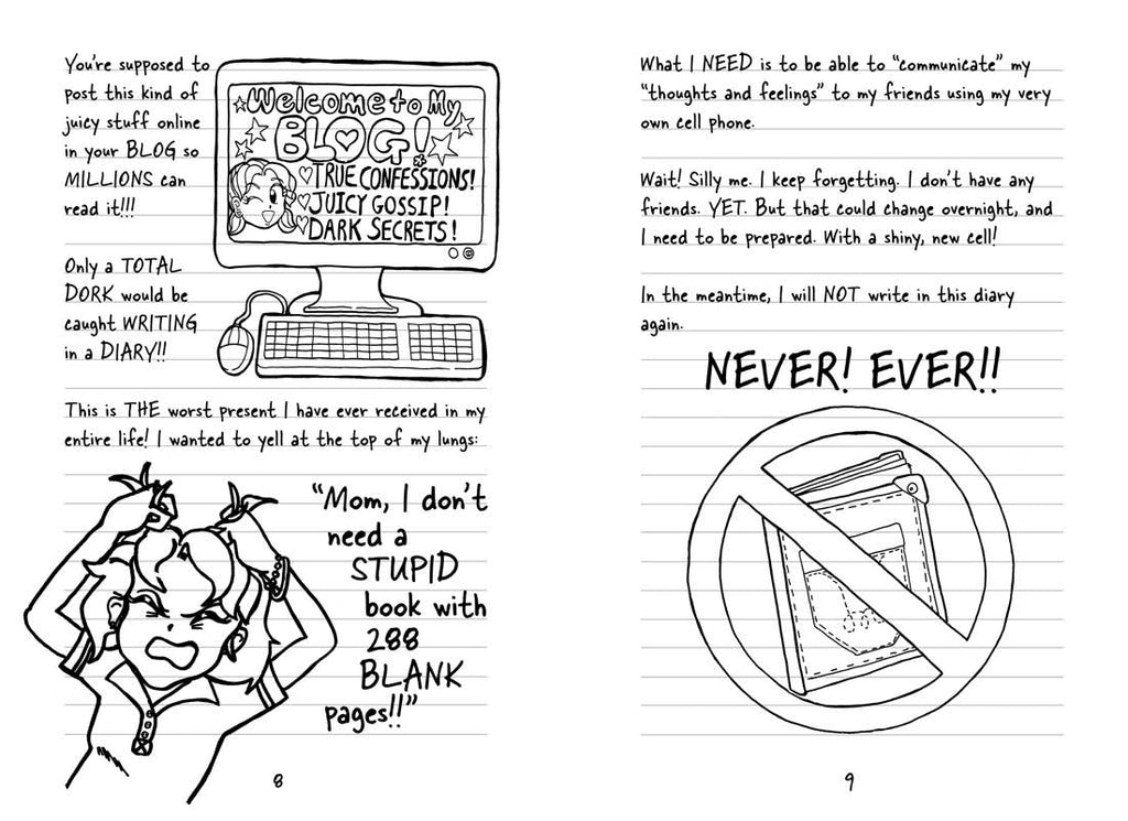 Dork Diaries 1 by Rachel Renée Russell: Paper Over Board; 352 pages / English