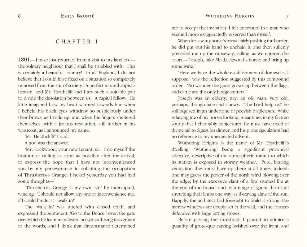 Wuthering Heights by Emily Brontë: Hardcover; 416 pages / English