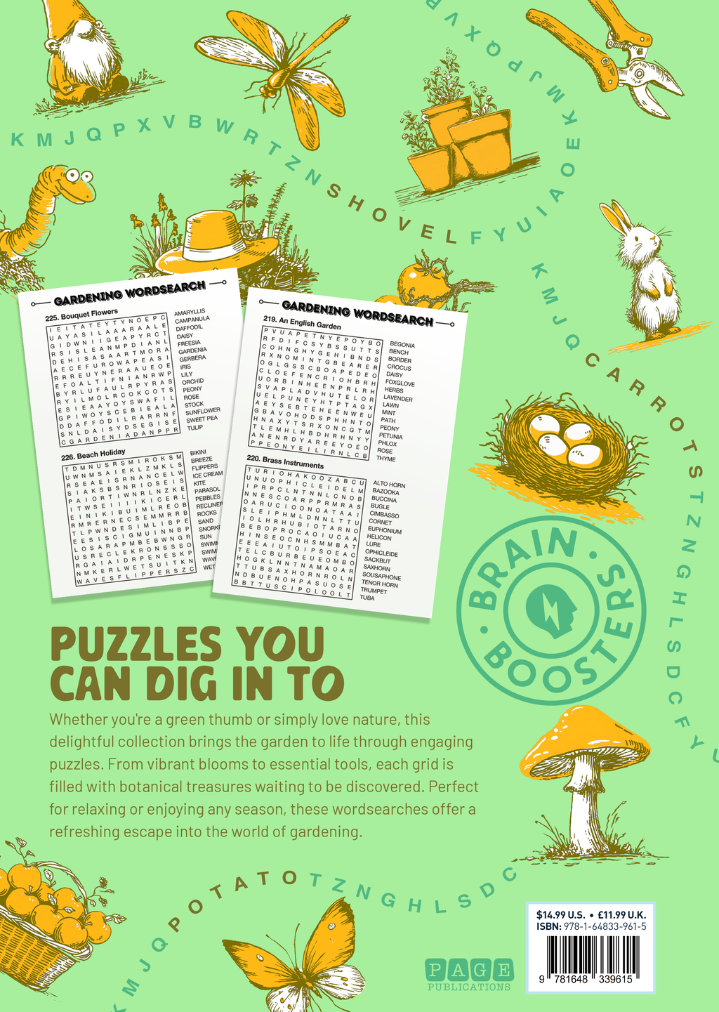 Gardening Wordsearch: Fun Garden-Themed Word Search Puzzles