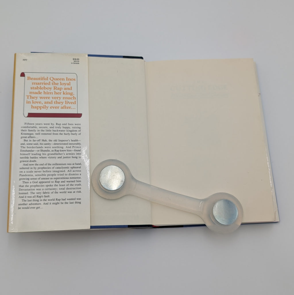The Cutting Edge — Dave Duncan — 1992 First Edition — Signed — in Brodart + Publisher Postcard